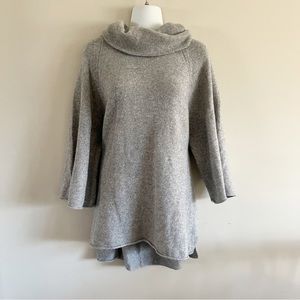 Calypso St. Barth gray cowl neck sweater
